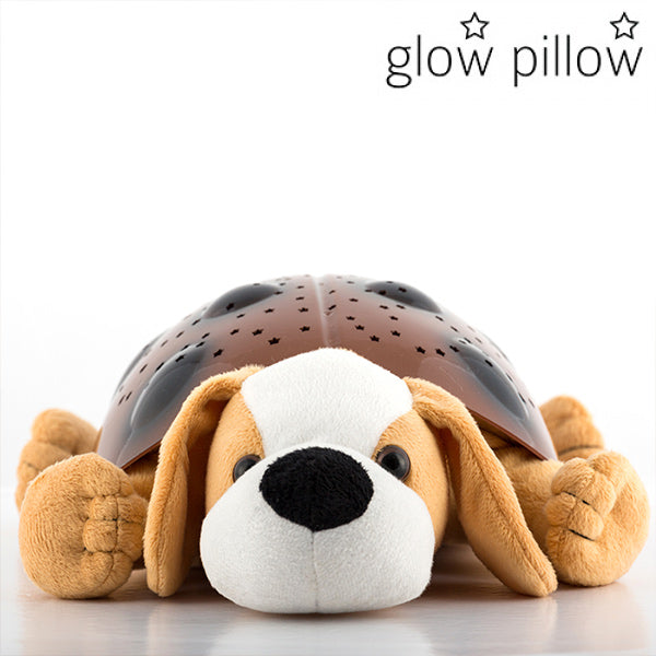 Puppy Glow Pillow LED Projector with Sound