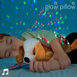 Puppy Glow Pillow LED Projector with Sound