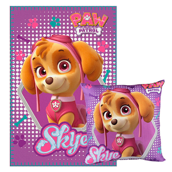 Skye Blanket and Cushion Set (Paw Patrol)