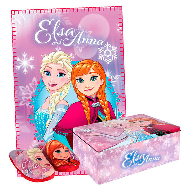 Frozen Metal Box with Blanket and Slippers
