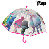 Trolls Fuchsia Transparent Bubble Umbrella