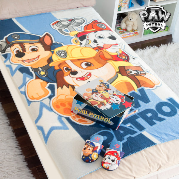 Paw Patrol Metal Box with Blanket and Slippers