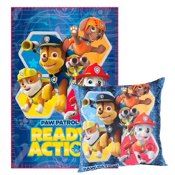 Paw Patrol Blanket and Cushion set